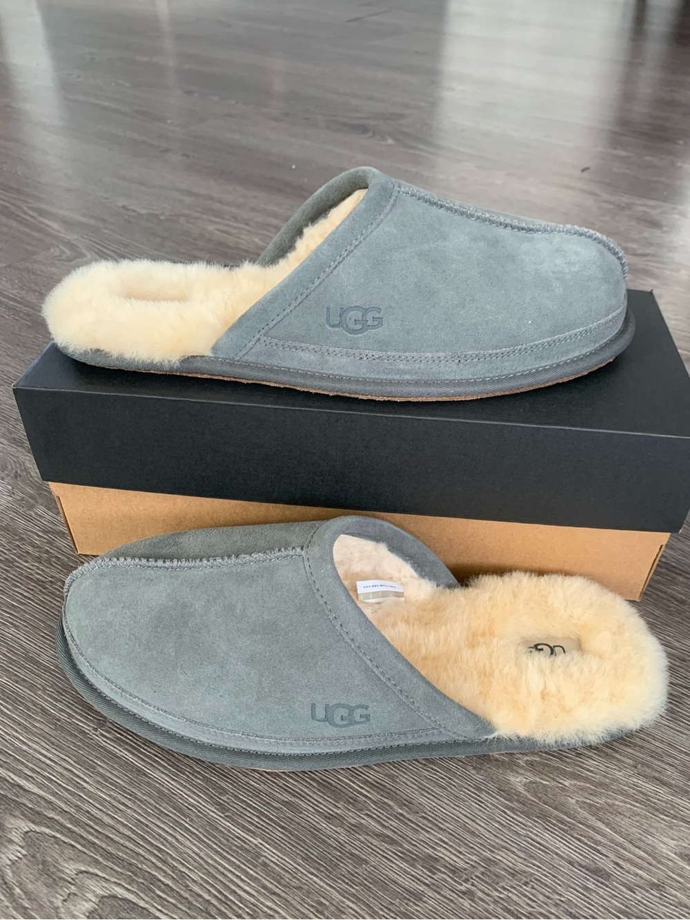 UGG Men's vanwyn  Suede Shearling-Lined Slipper